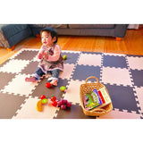 リトルプリンセス フロアーマット ツートンカラー ベージュ・ブラウン