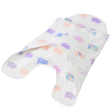 Wガーゼおくるみケット フレンズバディ ホワイト 日本製 フジキ 寝具【送料無料 沖縄・一部地域を除く】