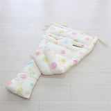 Wガーゼ リバーシブル ベビーカー用クッション カラフルドロップ フジキ 【送料無料 沖縄・一部地域を除く】