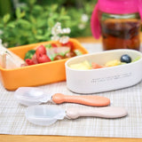 じぶんでぱくぱく フォーク&スプーン プチ カバー付 テラコッタ ケイジェイシー EDISONmama【ゆうパケット送料無料】