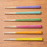 ほんとうにすべらないお箸 大人用23cm ST-R06 月イエローYE 日本製 滑らない おはし 食洗器可能 藤栄 FUJIEI 【メール便送料無料】