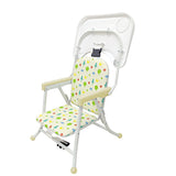 BabyGo! 折りたたみローチェア ノルディックガーデン くるりとまわるテーブル付 軽量・コンパクトパイプチェア【ラッピング不可商品】【送料無料 沖縄・一部地域を除く】