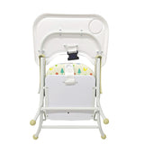 BabyGo! 折りたたみローチェア ノルディックガーデン くるりとまわるテーブル付 軽量・コンパクトパイプチェア【ラッピング不可商品】【送料無料 沖縄・一部地域を除く】