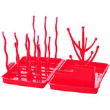 リトルプリンセス コンパクトほ乳びんラック レッド