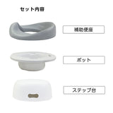 3WAYおまる オッピーナ KISS BABY シンセーインターナショナル 【抗菌加工 洋式 オマル 補助便座 ステップとしても使える】【送料無料 沖縄・一部地域を除く】