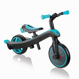 グロッバー エクスプローラー トライク 4in1 ティール GLOBBER 【三輪車 3輪車 キックバイク ベビーカー 押手棒 押し手 舵取り かじ取り サンシェード】【ラッピング不可商品】【送料無料 沖縄・一部地域を除く】