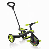グロッバー エクスプローラー トライク 4in1 ライムグリーン GLOBBER 【三輪車 3輪車 キックバイク ベビーカー 押手棒 押し手 舵取り かじ取り サンシェード】【ラッピング不可商品】【送料無料 沖縄・一部地域を除く】