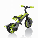 グロッバー エクスプローラー トライク 4in1 ライムグリーン GLOBBER 【三輪車 3輪車 キックバイク ベビーカー 押手棒 押し手 舵取り かじ取り サンシェード】【ラッピング不可商品】【送料無料 沖縄・一部地域を除く】