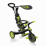 グロッバー エクスプローラー トライク 4in1 ライムグリーン GLOBBER 【三輪車 3輪車 キックバイク ベビーカー 押手棒 押し手 舵取り かじ取り サンシェード】【ラッピング不可商品】【送料無料 沖縄・一部地域を除く】