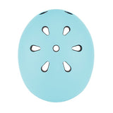 GLOBBER(グロッバー) LEDライト付きヘルメット/45-51cm パステルブルー【キッズヘルメット 子ども用 キックバイク 自転車】【送料無料 沖縄・一部地域を除く】