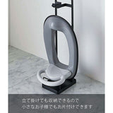 山崎実業 補助便座スタンド ブラック タワー TOWER【送料無料 沖縄・一部地域を除く】