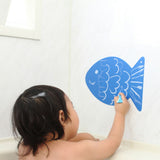 おふろ用キットパス1色&おえかきボード さかな 日本理化学工業 【絵の具 クレヨン アート お風呂 窓ガラス 鏡 描いて消せる】