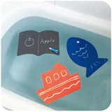 おふろ用キットパス1色&おえかきボード さかな 日本理化学工業 【絵の具 クレヨン アート お風呂 窓ガラス 鏡 描いて消せる】