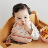 シリコーンビブ フローラ D BY DADWAY ディーバイダッドウェイ 【お食事エプロン 離乳食 食べこぼし】