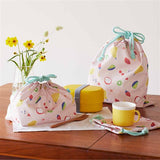 D BY DADWAY(ディーバイダッドウェイ) きんちゃく3枚セット フルーツガーデン【入園・入学 子ども用 巾着袋 おしゃれ 女の子】【ゆうパケット送料無料】