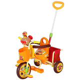 M&M(エムアンドエム) おでかけ三輪車 わくわくアンパンマンごうピース2 オレンジ【ラッピング不可商品】【送料無料 沖縄・一部地域を除く】