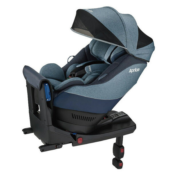 6/12まで値下げ！ Aprica クルリラAD チャイルドシート　ISOFIX アップリカ クルリラAD ライトネイビーNV ISOFIX/シートベルト対応