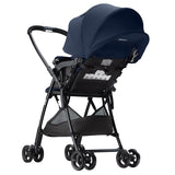 アップリカ カルーンエアー メッシュ コンフェッティ ネイビー(NV) 両対面ベビーカー ハイシート51cm 最軽量3.9kg【3年保証対象品】【送料無料 沖縄・一部地域を除く】【ラッピング不可商品】