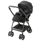 【シートマットプレゼント】アップリカ オプティア クッション グレイス オニキスブラック BK【P/N】【3年保証対象品 ベビーカー オート4輪 A形 A型 1カ月 両対面 ハイシート 振動吸収設計  ワンタッチ開閉 自立】【送料無料 沖縄・一部地域を除く】【ラッピング不可商品】