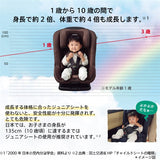 アップリカ フォームフィット ISOFIX セーフティープラス AB メテオブラック (BK) 1歳から10歳ごろまで使えるチャイルド&ジュニアシート 新安全規則R129適合【P/N】【送料無料 沖縄・一部地域を除く】【ラッピング不可商品】