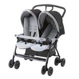 グレコ デュオスポーツ ジェミニブラック GRACO 二人乗りベビーカー (背面タイプ) 専用レインカバー付【P/N】【送料無料 沖縄・一部地域を除く】