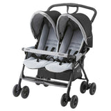 グレコ デュオスポーツ ジェミニブラック GRACO 二人乗りベビーカー (背面タイプ) 専用レインカバー付【P/N】【送料無料 沖縄・一部地域を除く】