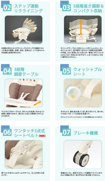 コンビ ネムリラ AUTO SWING エッグショック BE ココアブラウン（BR