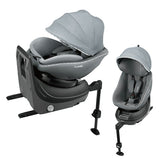 コンビ クルムーヴ アドバンス ISOFIX エッグショック JP-590 グレー(GL) R129適合 チャイルドシート【P/N】【4年保証対象品】【送料無料 沖縄・一部地域を除く】