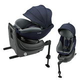 コンビ クルムーヴ アドバンス ISOFIX エッグショック JP-590 ネイビー(NB) R129適合 チャイルドシート【P/N】【4年保証対象品】【送料無料 沖縄・一部地域を除く】