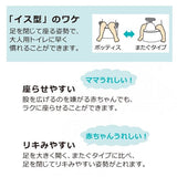ポッティス イス型おまるK ブルー リッチェル (洋式 抗菌加工 オマル ステップ・補助便座としても使える)【送料無料 沖縄・一部地域を除く】