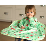 ビベッタ ワイプイージー カバーオール 長袖ビブ グリーン バニーアンドベジタブル Bibetta コントリビュート 防水 離乳食 エプロン お食事 長袖 ビブ スリーブ付き【メール便送料無料】