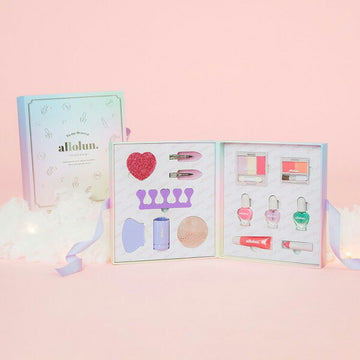 allolunオールオルン メイクアップBOX レインボー キッズコスメ 子供用化粧品【送料無料 沖縄・一部地域を除く】