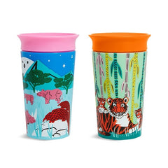 マンチキン ミラクルカップ・ワイルドラブ 2個セット サイ＆トラ
