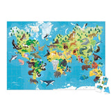 Janod（ジャノー） ワールドマップパズル 絶滅危惧種