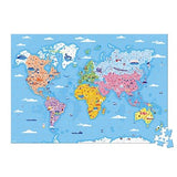 Janod（ジャノー） ワールドマップパズル 世界の名所【送料無料　沖縄・一部地域を除く】
