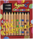 コクヨS＆T ミックス色鉛筆10本