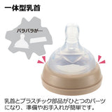 リッチェル ピーナッツ コレクション おでかけミルクボトル 240mL　哺乳瓶　ほ乳瓶【送料無料　沖縄・一部地域を除く】
