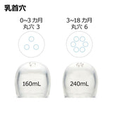 リッチェル ピーナッツ コレクション おでかけミルクボトル 240mL　哺乳瓶　ほ乳瓶【送料無料　沖縄・一部地域を除く】