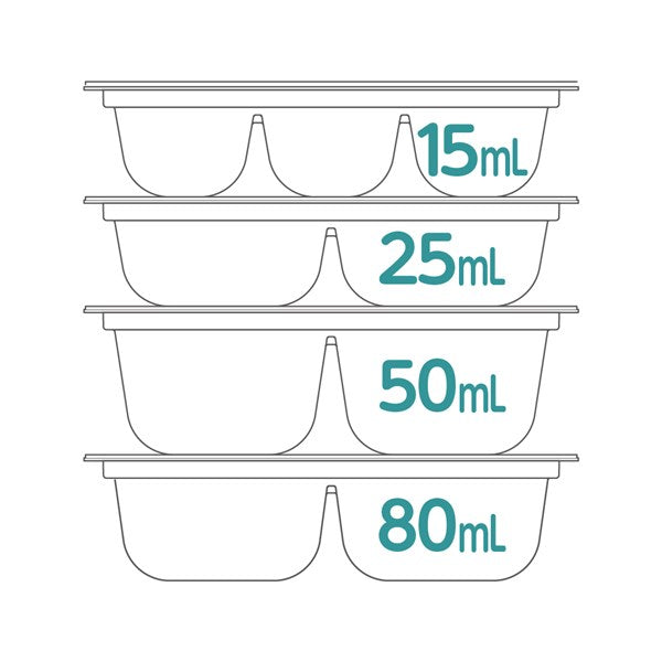 リッチェル わけわけフリージング ブロックトレー 80 4セット（80mL×4
