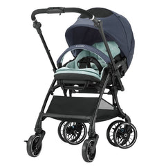 Combi ネイビーブルー ベビーカー ストライプキャノピー Combi combi コンビ ベビーカー収納カバー / ストライプネイビー