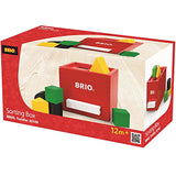 BRIO(ブリオ) 形あわせボックス(レッド)【送料無料　沖縄・一部地域を除く】